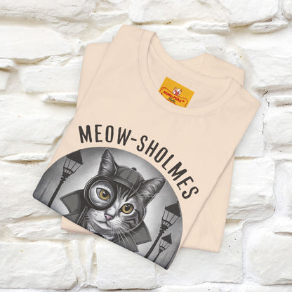 ''Meow-Sholmes: The Case of the Missing Kibble'' | Detective Cat Tee | Nunu&Miao Studio - Nunu&Miao Studio