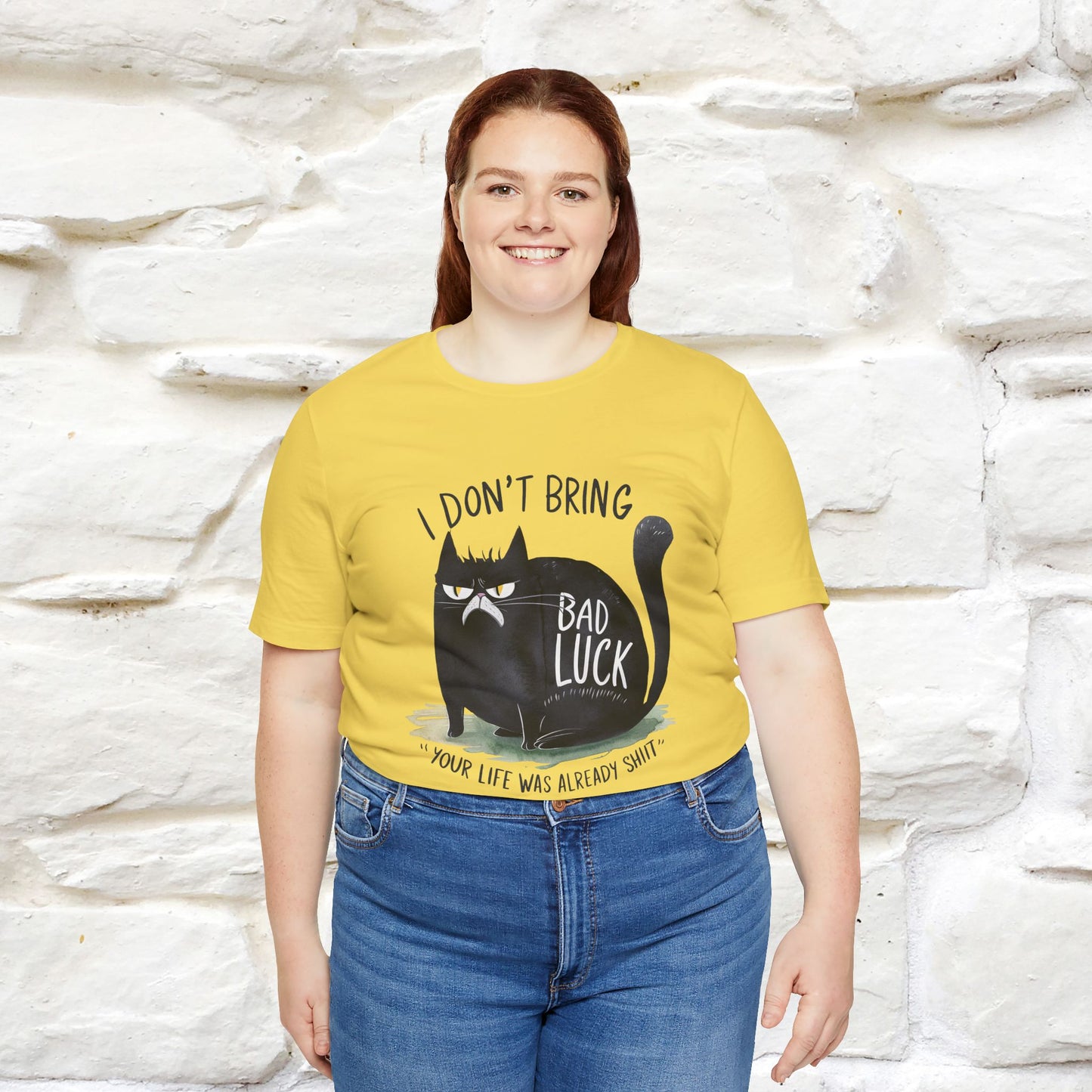 I Don’t Bring Bad Luck, Your Life Was Already Sh... Cat T-Shirt | Nunu^Miao Studio - Nunu&Miao Studio