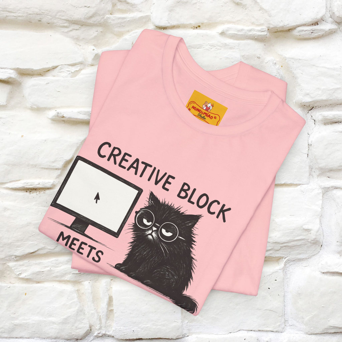 "Creative Block Meets Deadline..." |Cat T-Shirt | Nunu&Miao Studio