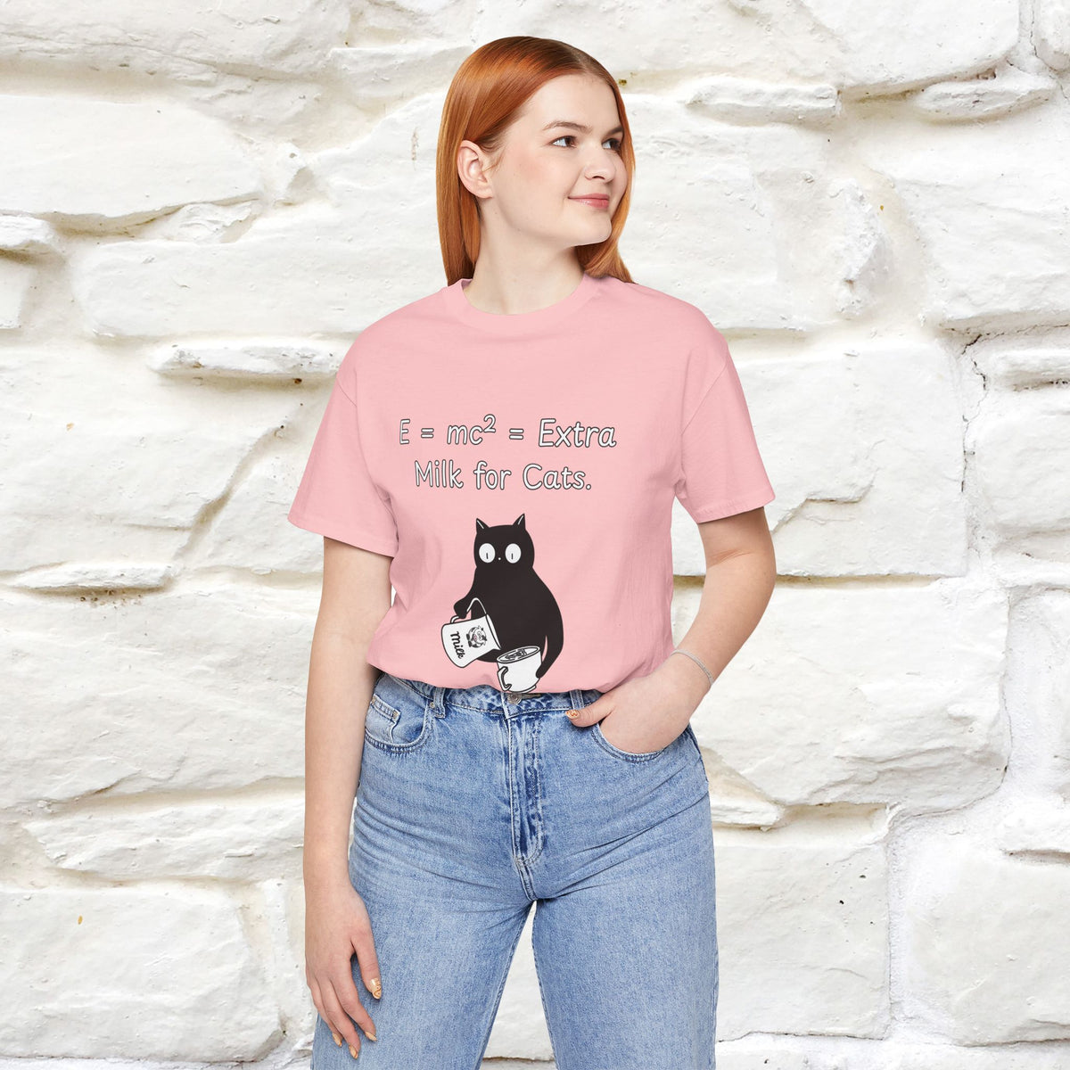 ''E = mc² = Extra Milk for Cats.''| Funny T-Shirt | Nunu&Miao Studio