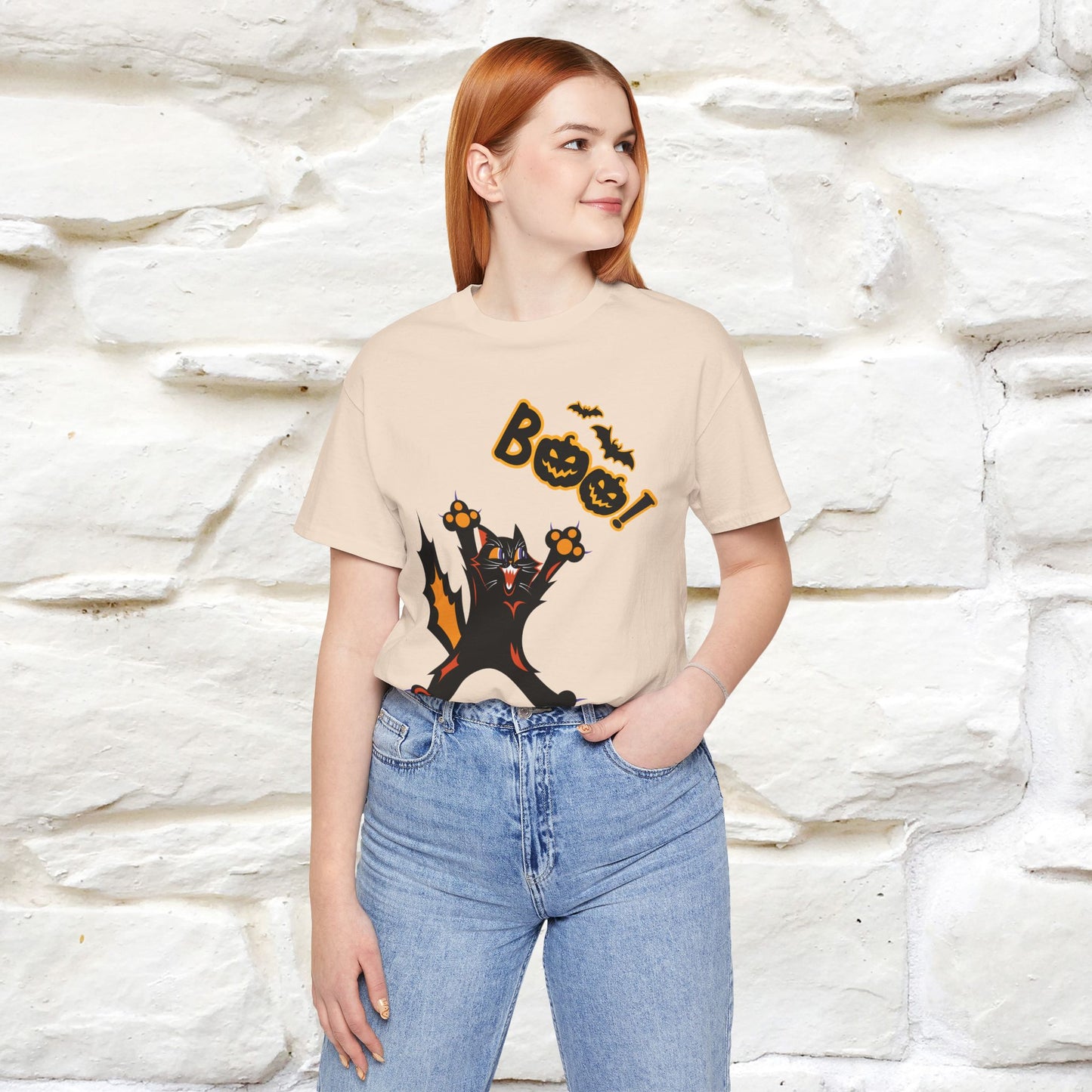"Boo" Cat  T-shirt |Nunu&Miao Studio - Nunu&Miao Studio