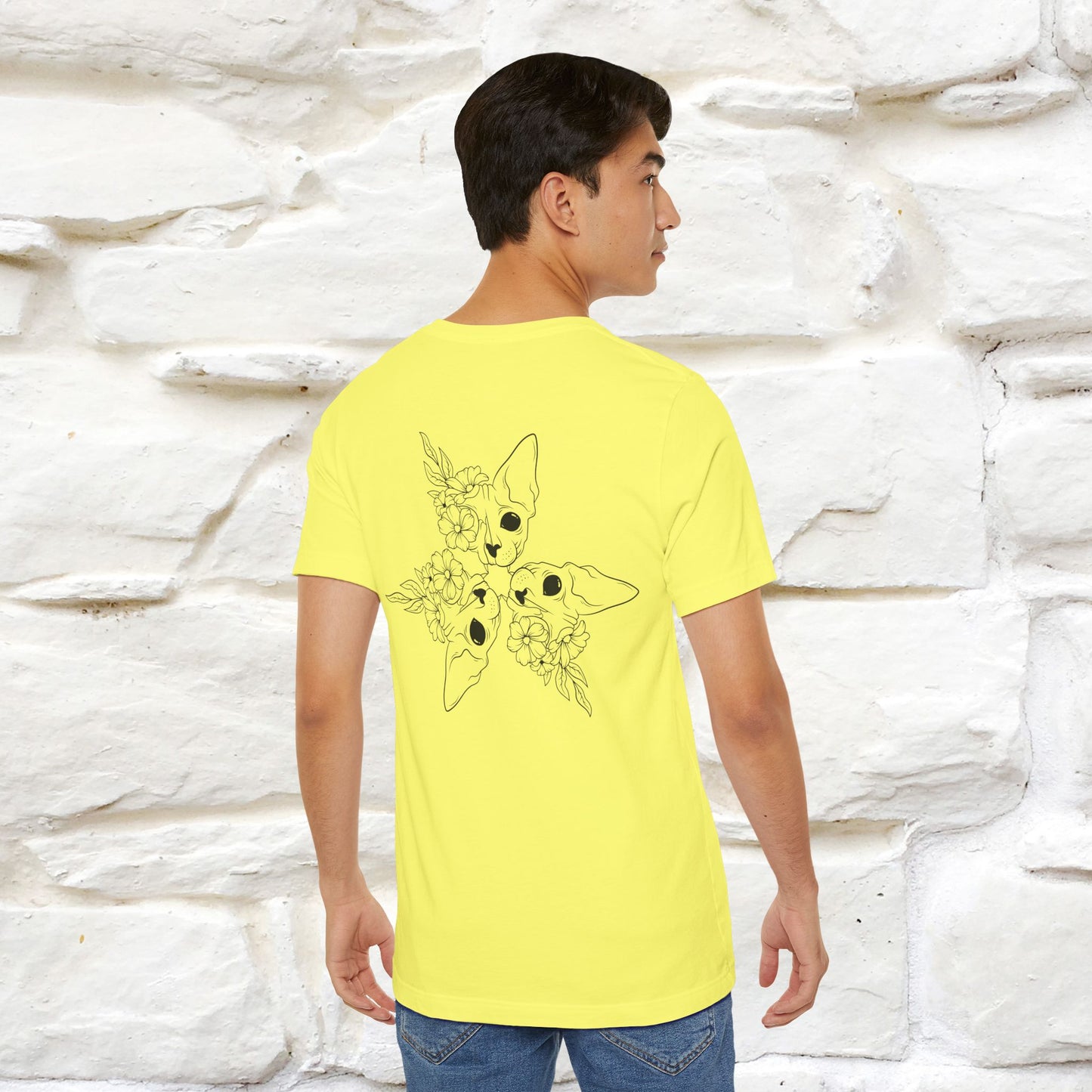 "Trinity'' Cat T-Shirt Front and Back Design | Nunu&Miao Studio - Nunu&Miao Studio