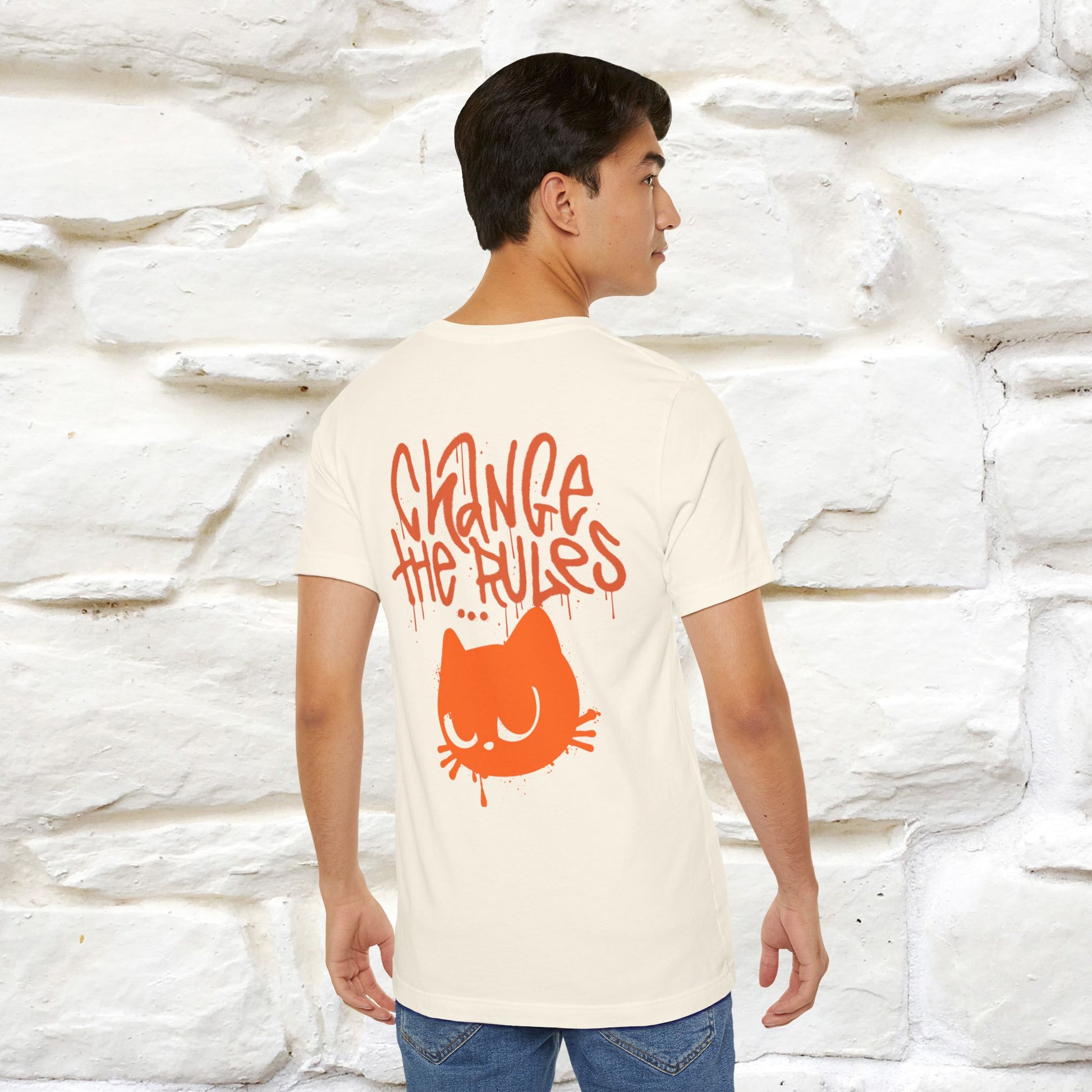 ''Change The Rules'' - Cat T-shirt -Nunu&Miao Studio - Nunu&Miao Studio