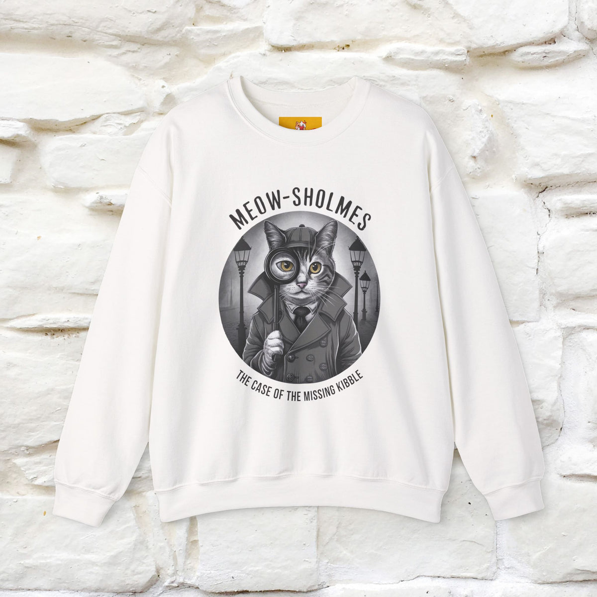 "Meow-sholmes'' |Cat Sweatshirt | Nunu&Miao Studio
