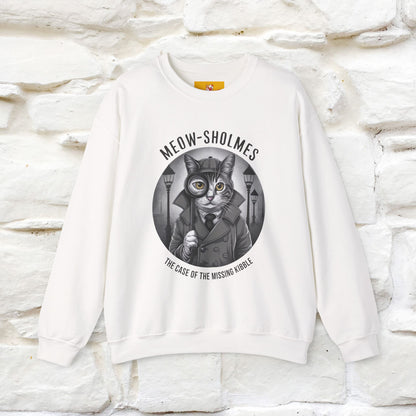 "Meow-sholmes'' |Cat Sweatshirt | Nunu&Miao Studio