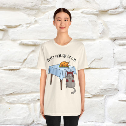 "Feliz Naughty Cat" |Funny Cat T-Shirt | Nunu&Miao Studio
