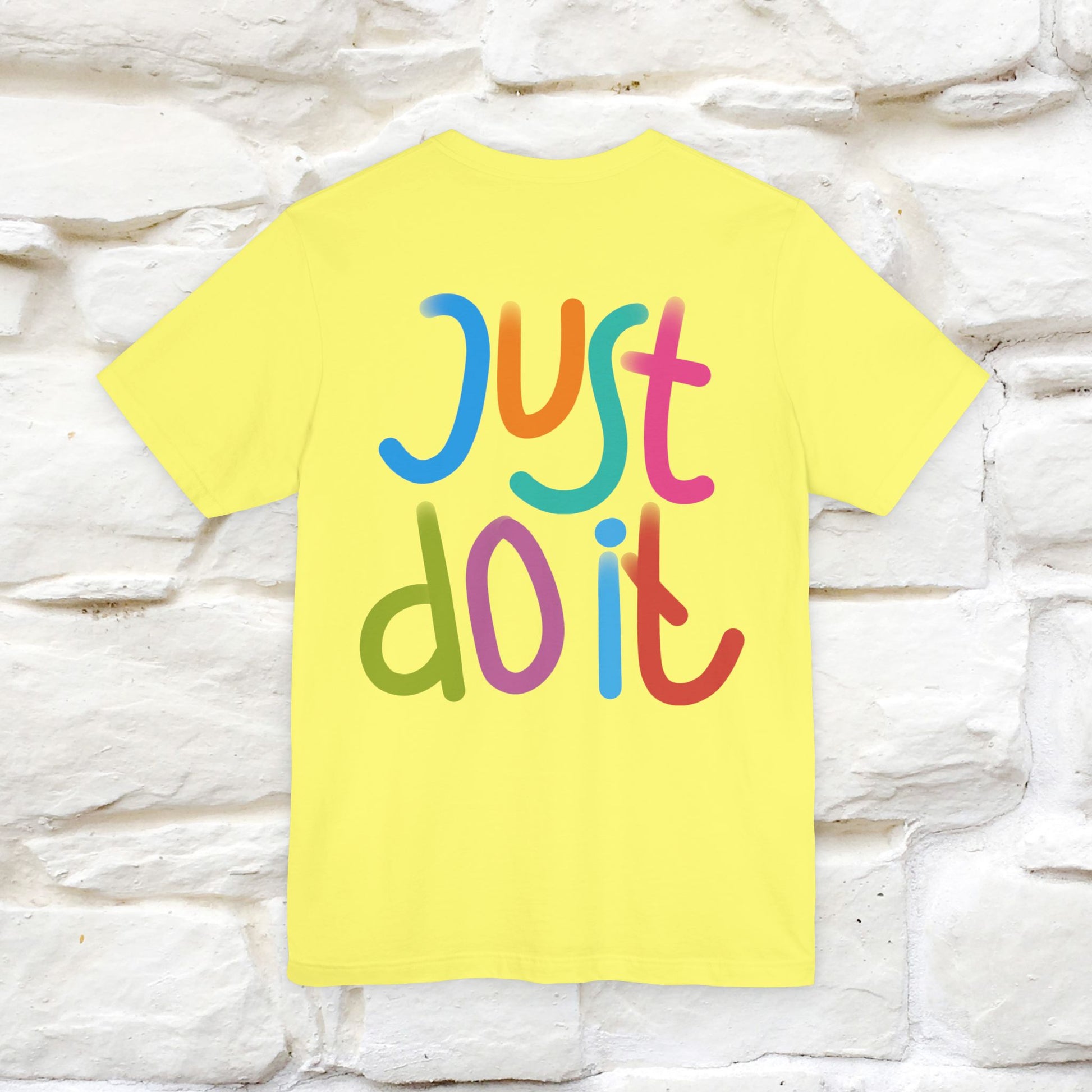 "Yes, Just Do It" Cat T-Shirt| Front & Back Design | Nunu&Miao Studio - Nunu&Miao Studio