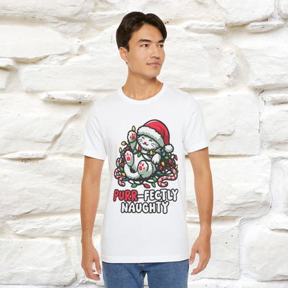 “Purr-Fectly Naughty” | Cat T-Shirt | Nunu&Miao Studio