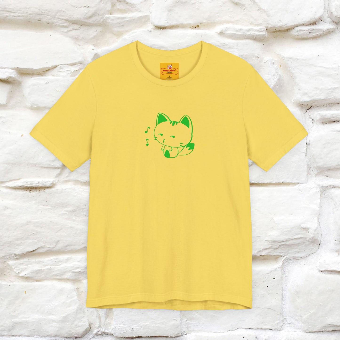 "Happiness Comes From Peace, Peace Comes From Indifference" Cat T-Shirt| Front & Back Design | Nunu&Miao Studio - Nunu&Miao Studio