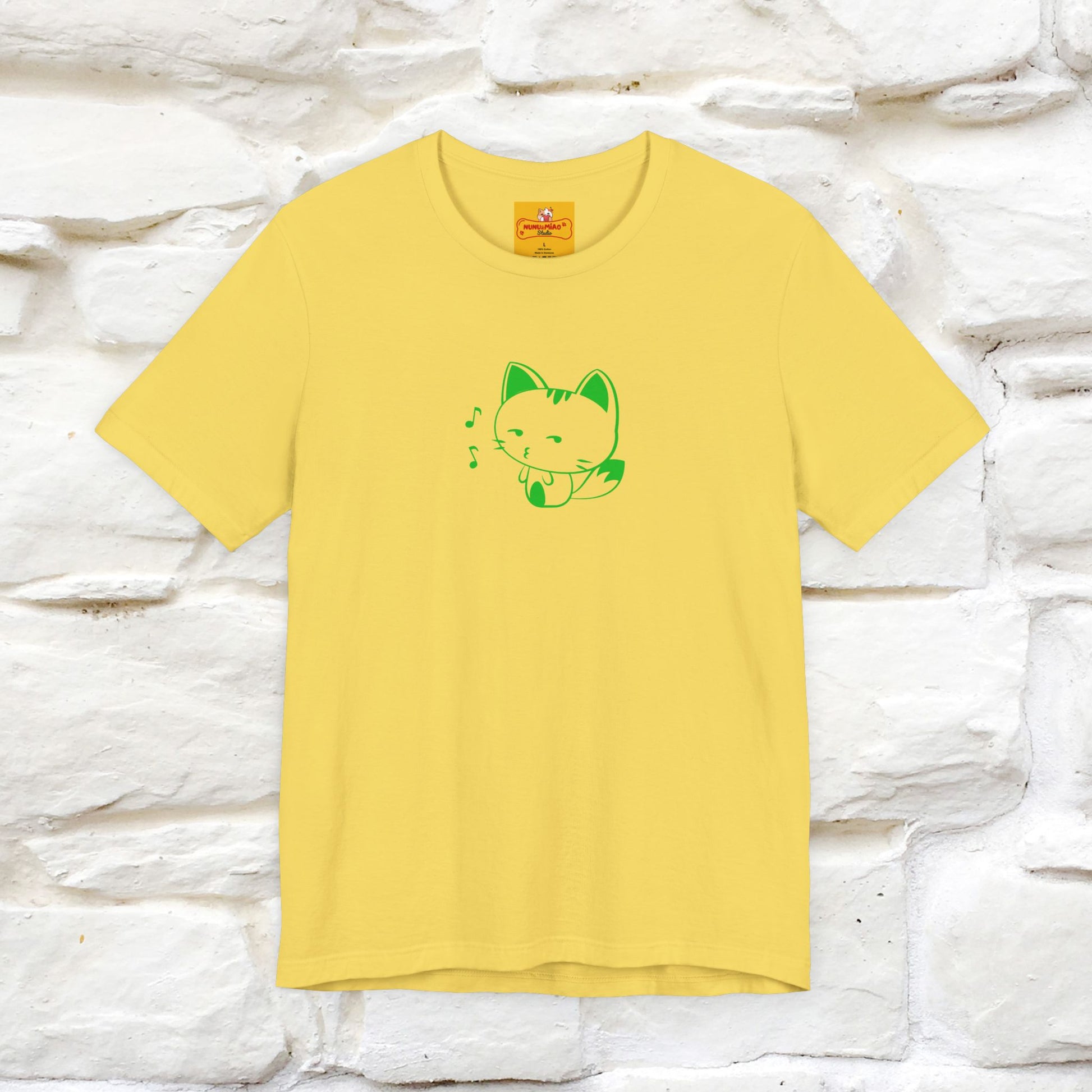 "Happiness Comes From Peace, Peace Comes From Indifference" Cat T-Shirt| Front & Back Design | Nunu&Miao Studio - Nunu&Miao Studio