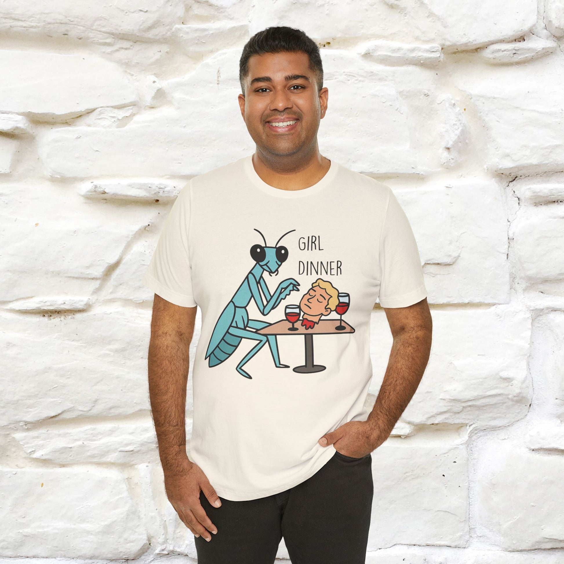 "Girl Dinner" Funny T-shirt |Nunu&Miao Studio - Nunu&Miao Studio