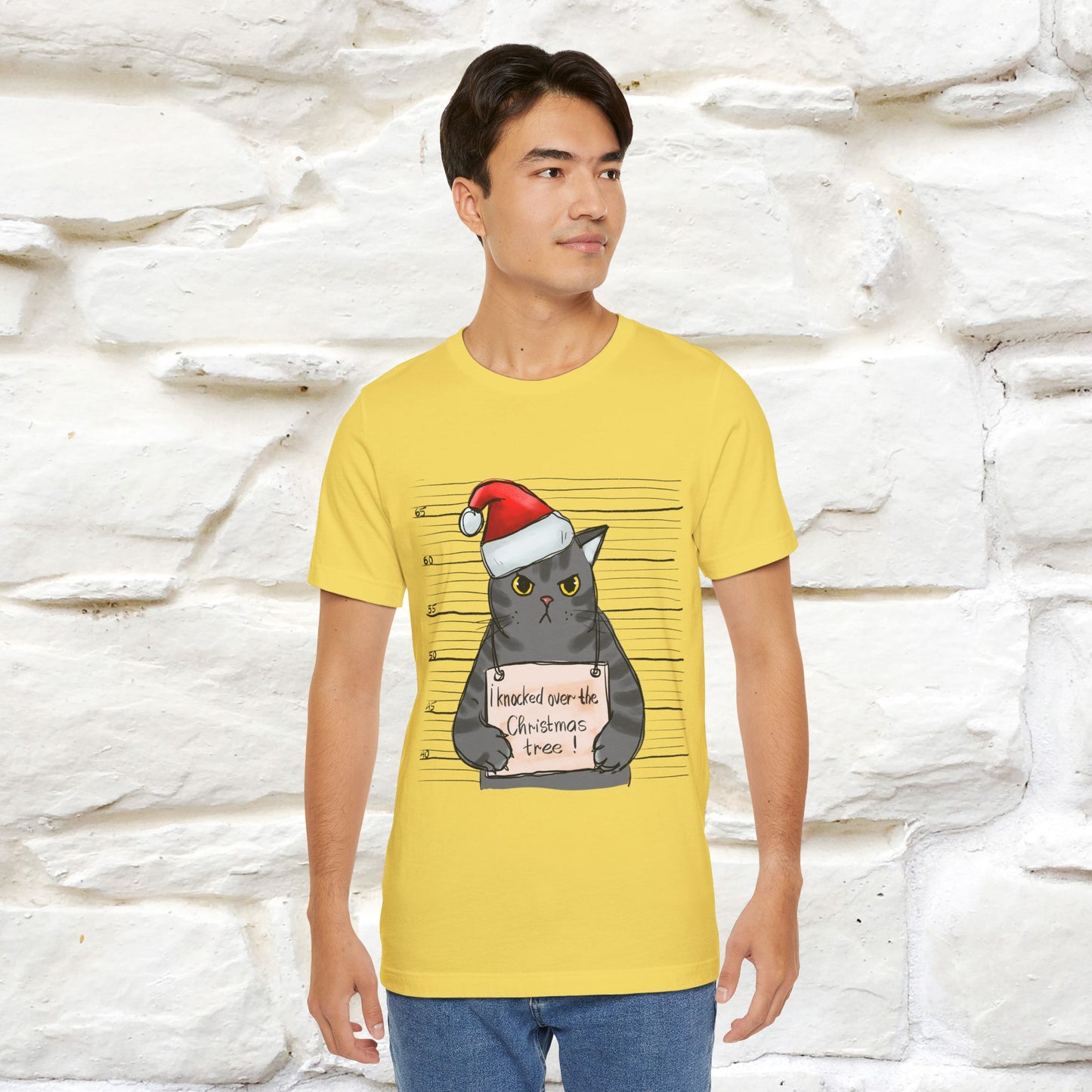 "I Knocked Over The Christmas Tree " |Funny Cat T-Shirt | Nunu&Miao Studio