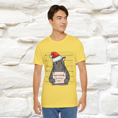 "I Knocked Over The Christmas Tree " |Funny Cat T-Shirt | Nunu&Miao Studio