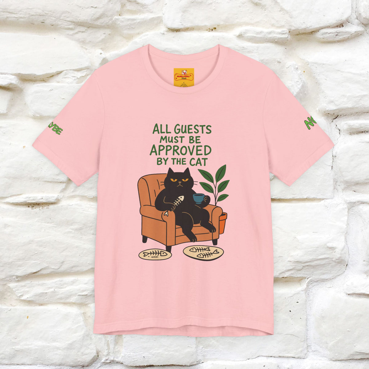 "All Guest Must Be Approved By The Cat - NO,MAYBE" Cat T-shirt |Nunu&Miao Studio