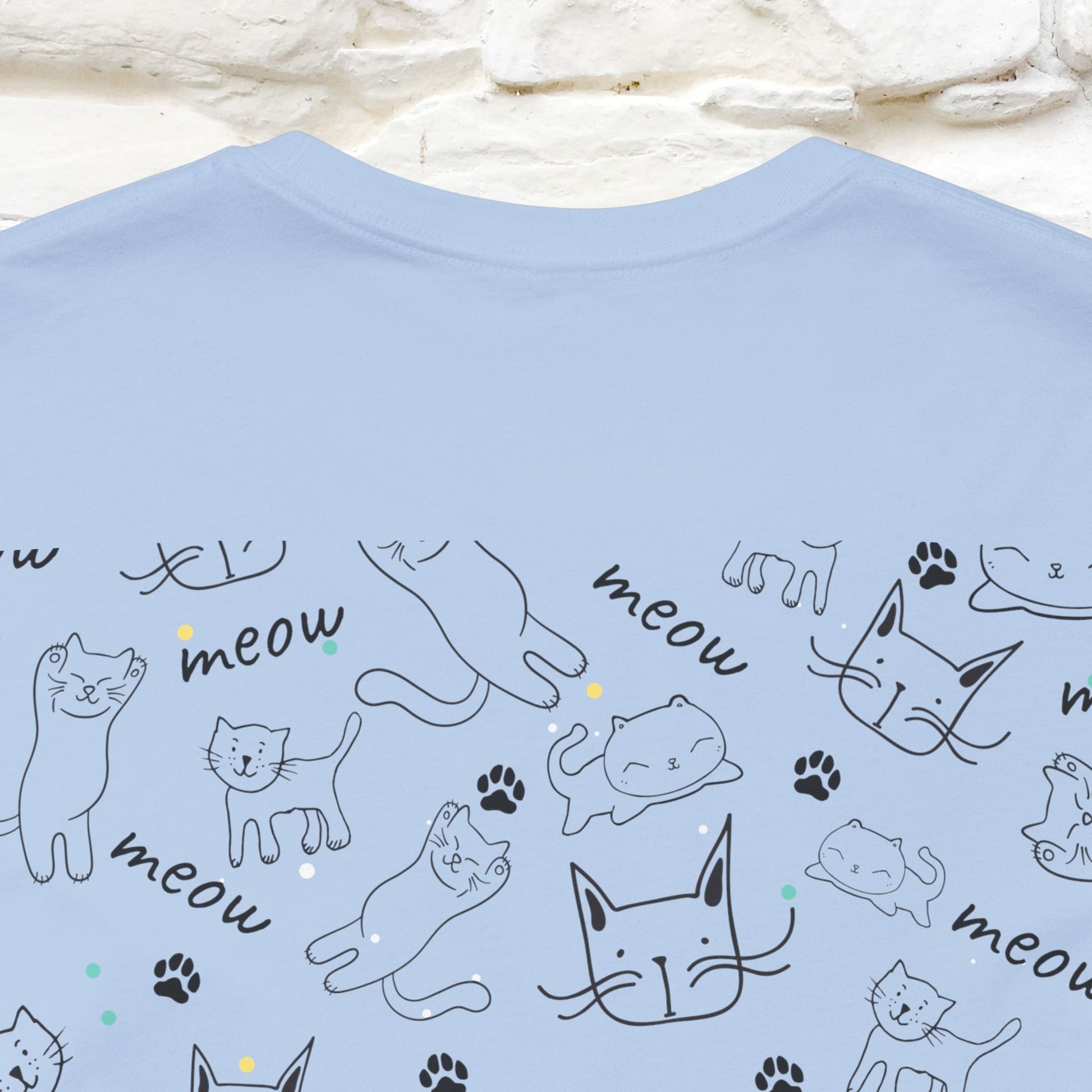 "Antidepressants" Cat T-Shirt | Front & Back Design | Nunu&Miao Studio - Nunu&Miao Studio
