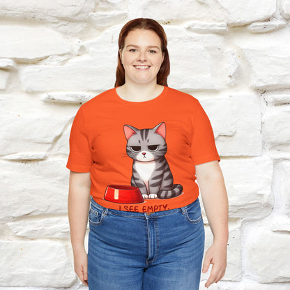 "I See Empty. What Do You See"  | Cat T-Shirt | Nunu&Miao Studio - Nunu&Miao Studio