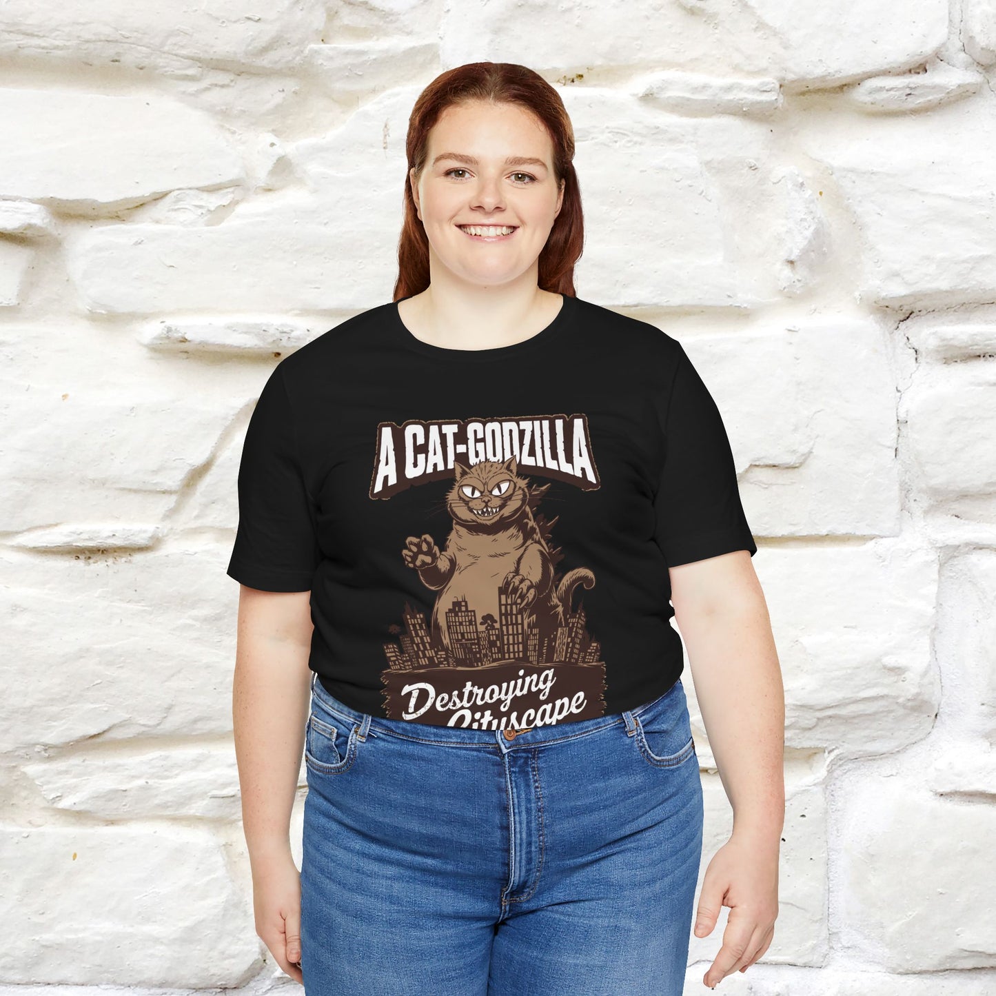 ''A Cat-Godzilla ''| CatT-Shirt | Nunu&Miao Studio - Nunu&Miao Studio