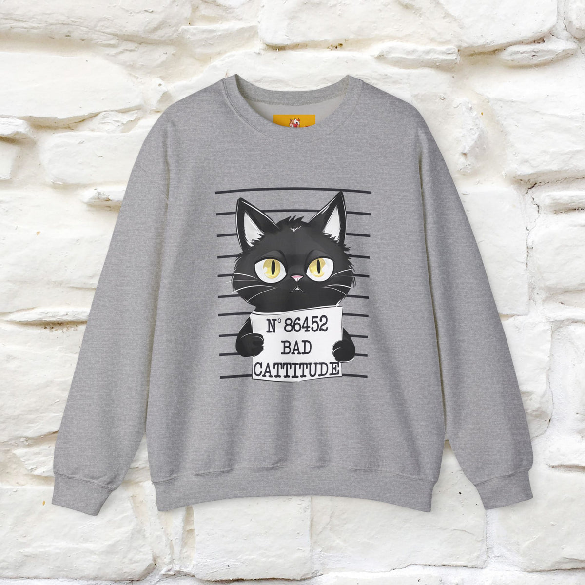 ''Bad Cattitude'' |Cat Sweatshirt | Nunu&Miao Studio