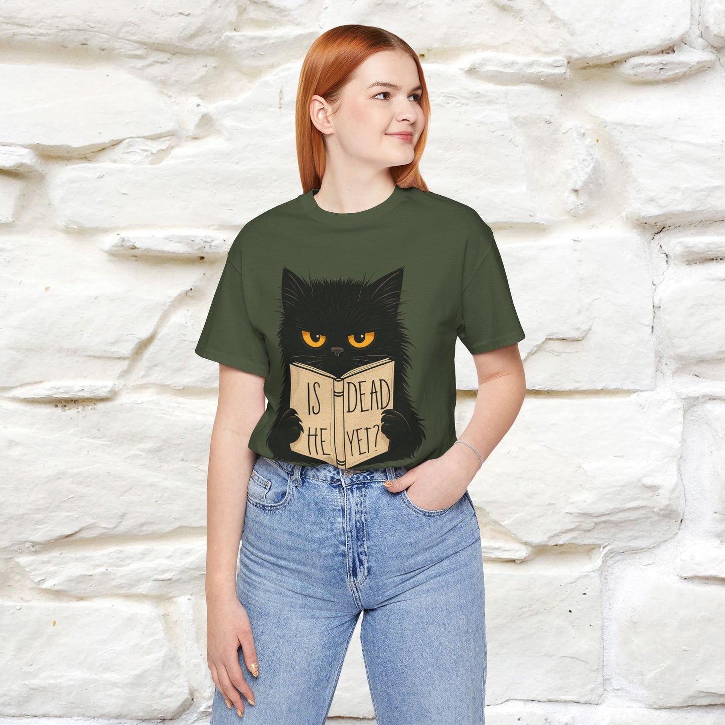 "Is He Dead Yet" |Cat T-Shirt | Nunu&Miao Studio - Nunu&Miao Studio