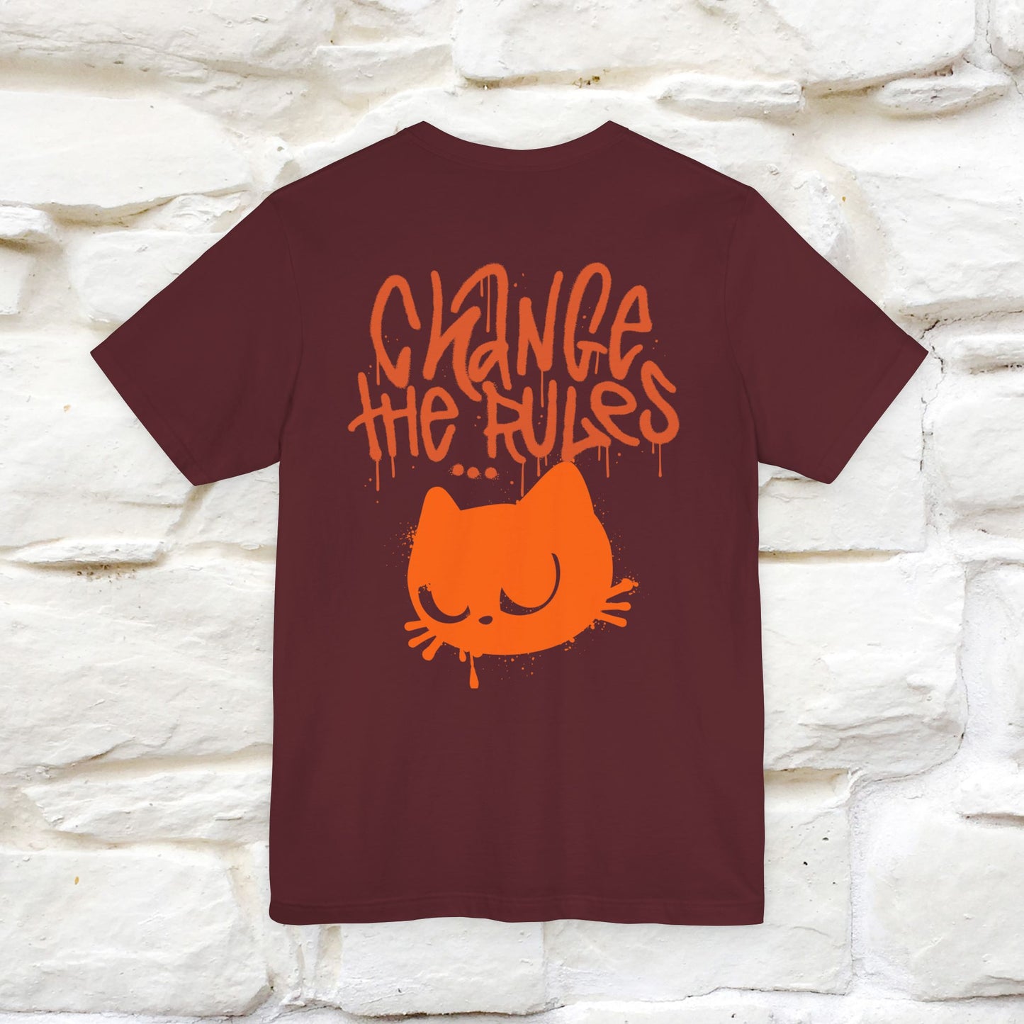 ''Change The Rules'' - Cat T-shirt -Nunu&Miao Studio - Nunu&Miao Studio