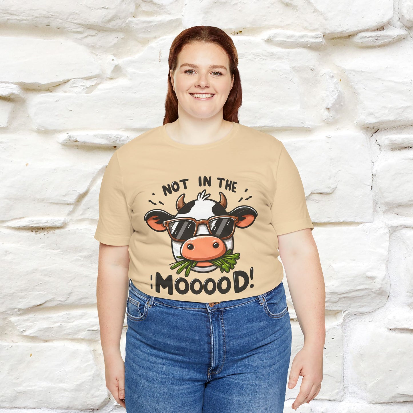 Not In The Moood – Funny Cow Pun T-Shirt | Nunu & Miao Studio - Nunu&Miao Studio