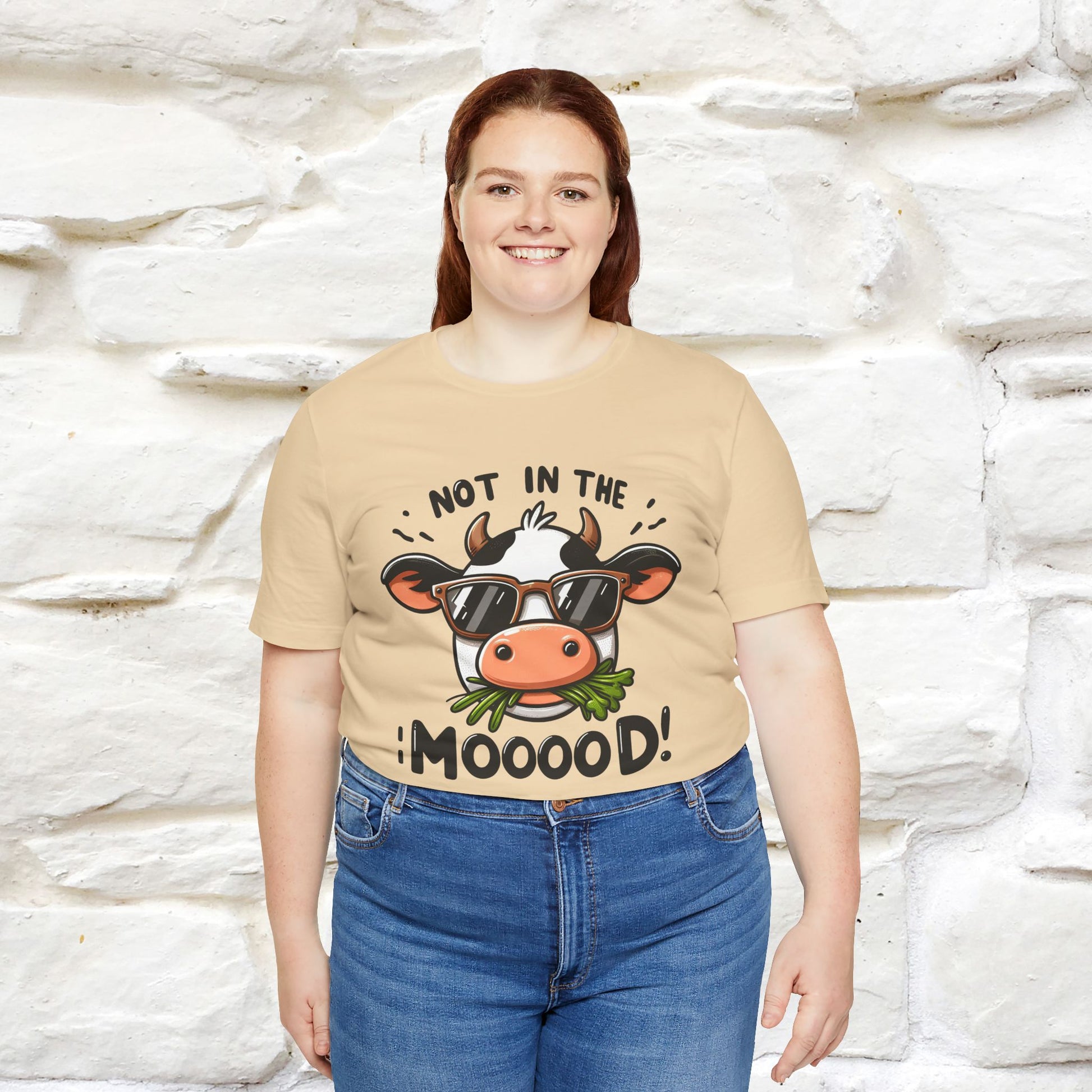 Not In The Moood – Funny Cow Pun T-Shirt | Nunu & Miao Studio - Nunu&Miao Studio