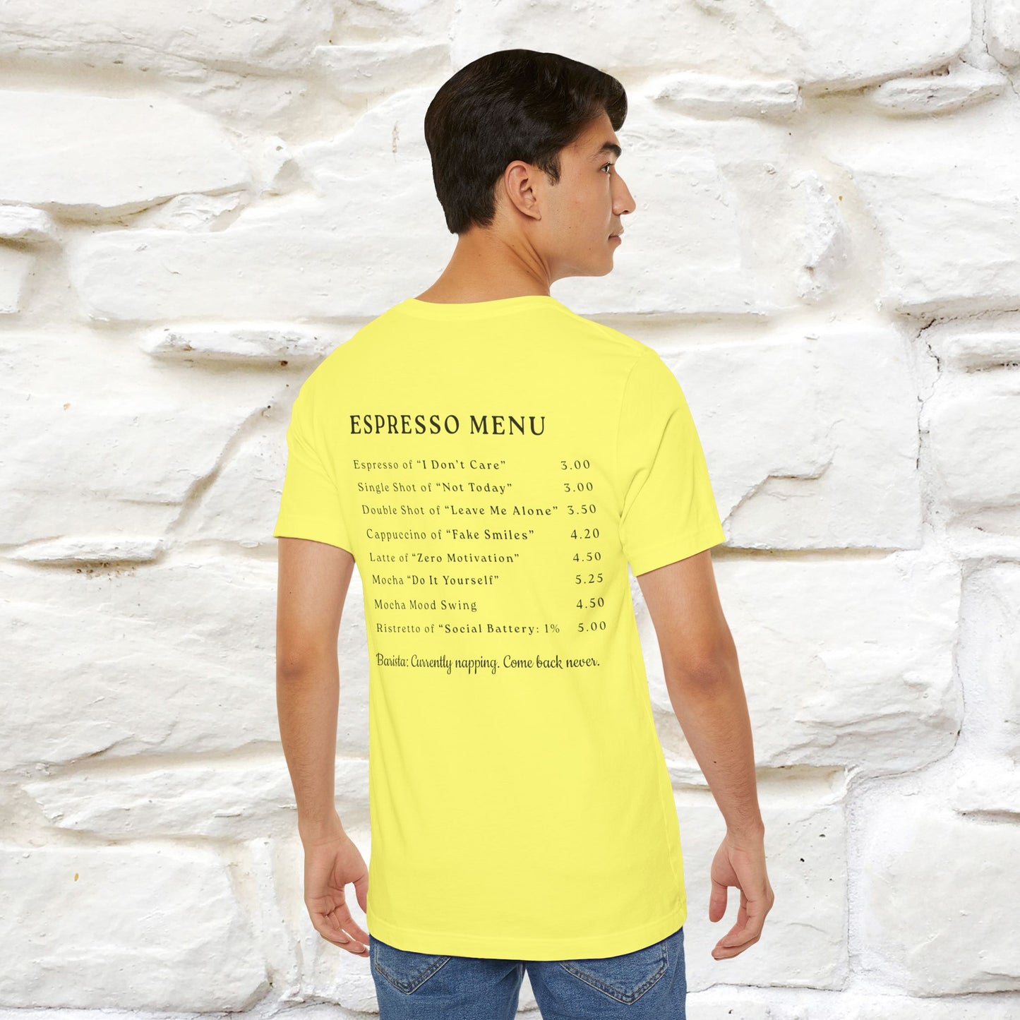 "More Espresso Less Depresso" |Cat T-Shirt | Nunu&Miao Studio - Nunu&Miao Studio