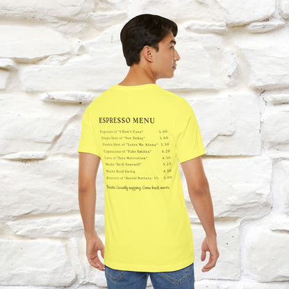 "More Espresso Less Depresso" |Cat T-Shirt | Nunu&Miao Studio - Nunu&Miao Studio