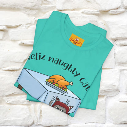 "Feliz Naughty Cat" |Funny Cat T-Shirt | Nunu&Miao Studio