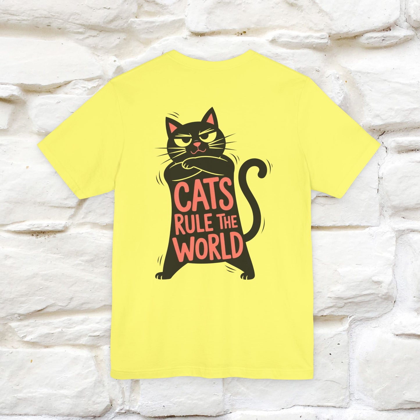 “Cats Rule The World” |Cat T-Shirt | Front & Back Design | Nunu&Miao Studio