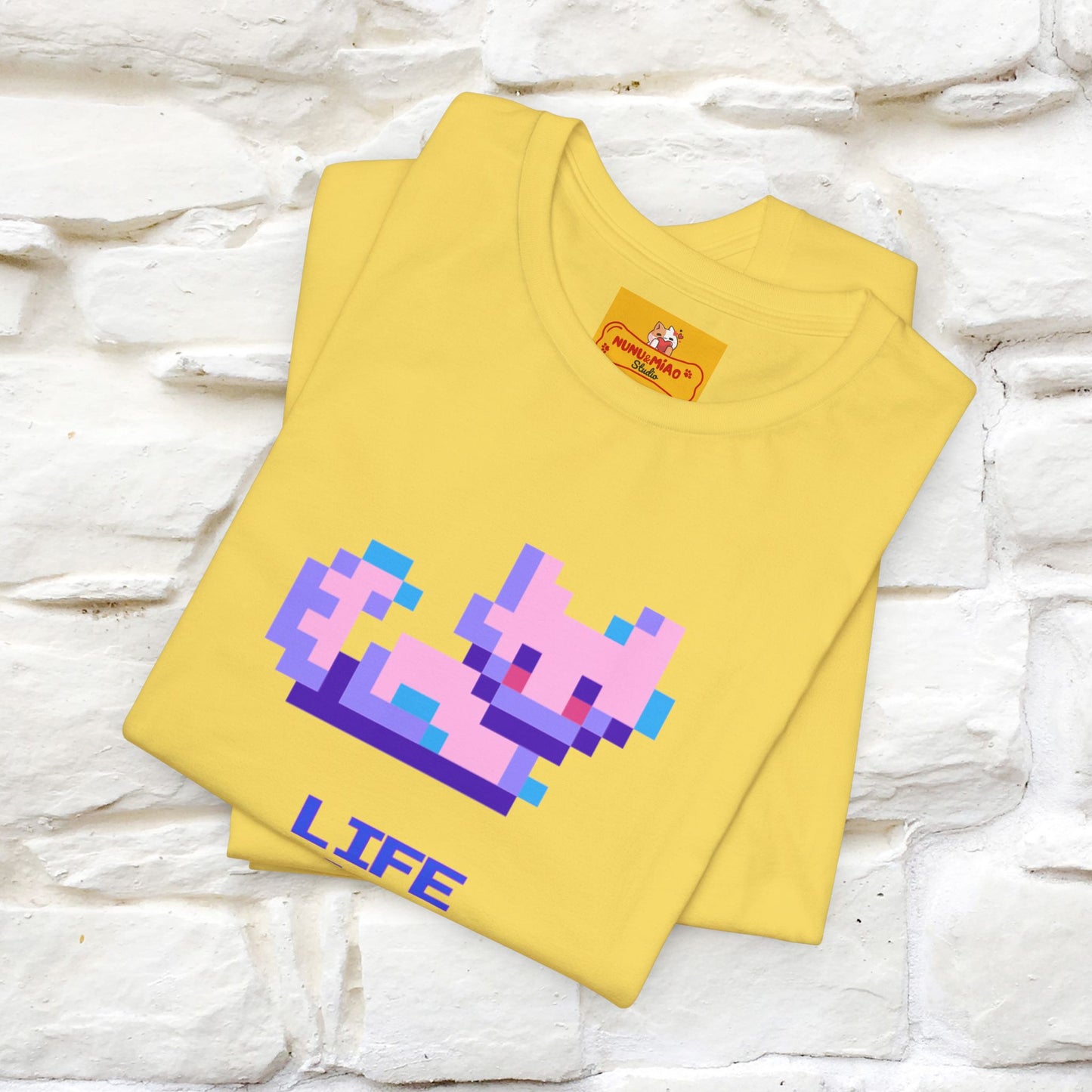 "Life Is A Game, I Am Just Here Fo The Cheat Code"  Cat T-Shirt | Nunu&Miao Studio - Nunu&Miao Studio