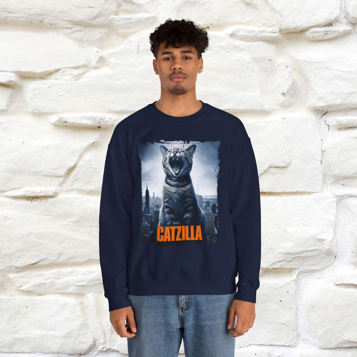 "Catzilla'' |Cat Sweatshirt | Nunu&Miao Studio