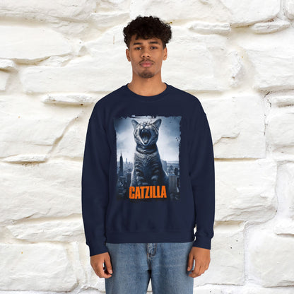 "Catzilla'' |Cat Sweatshirt | Nunu&Miao Studio