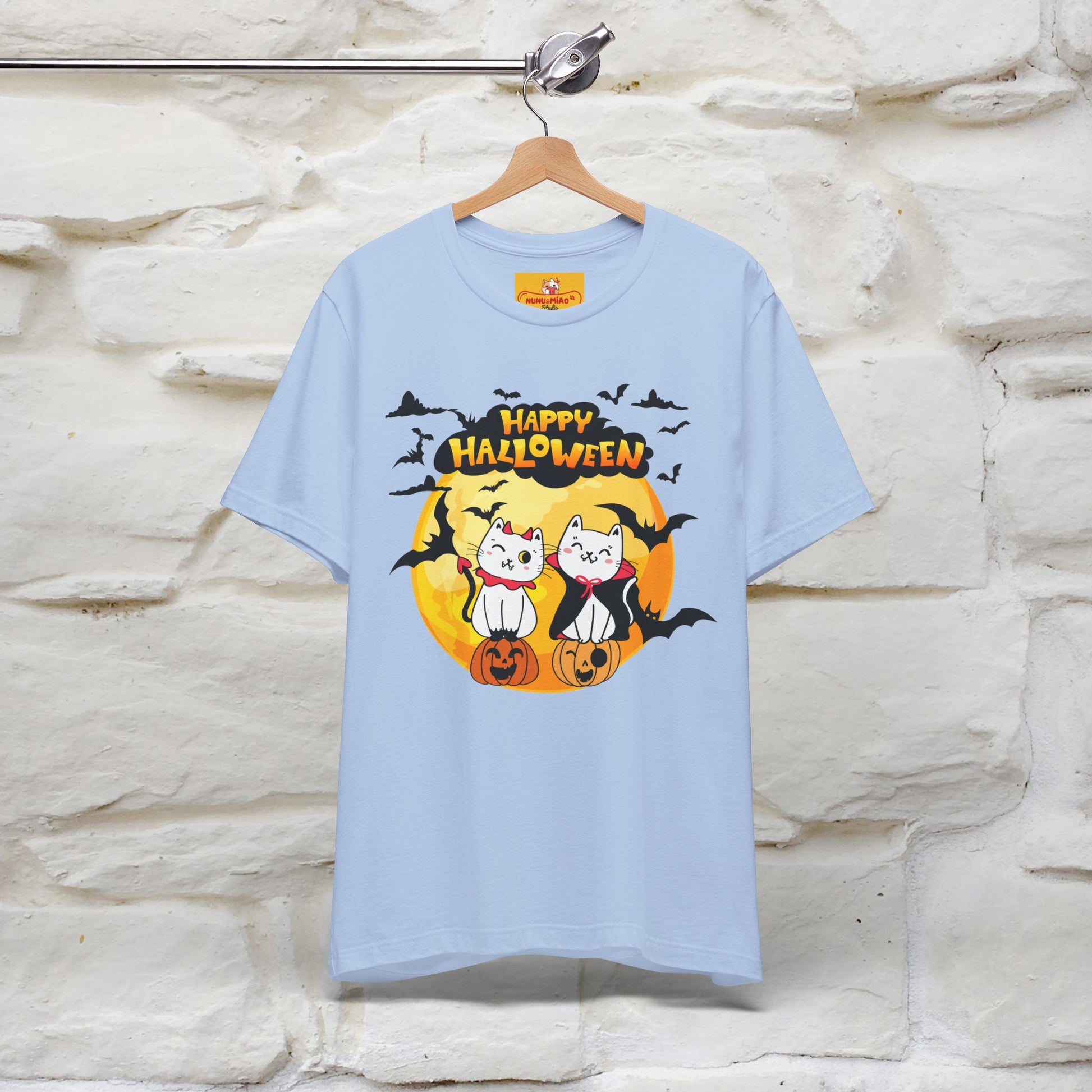 "Happy Halloween Cat Couple " Cat  T-shirt |Nunu&Miao Studio - Nunu&Miao Studio