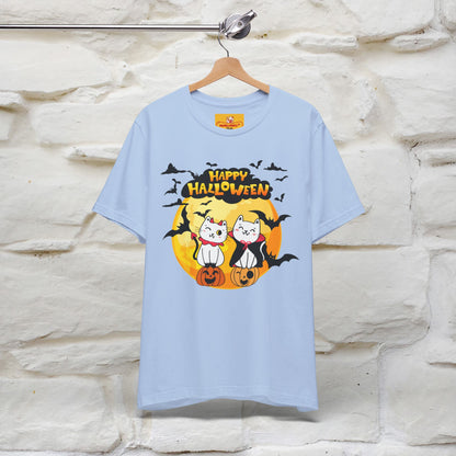 "Happy Halloween Cat Couple " Cat  T-shirt |Nunu&Miao Studio - Nunu&Miao Studio