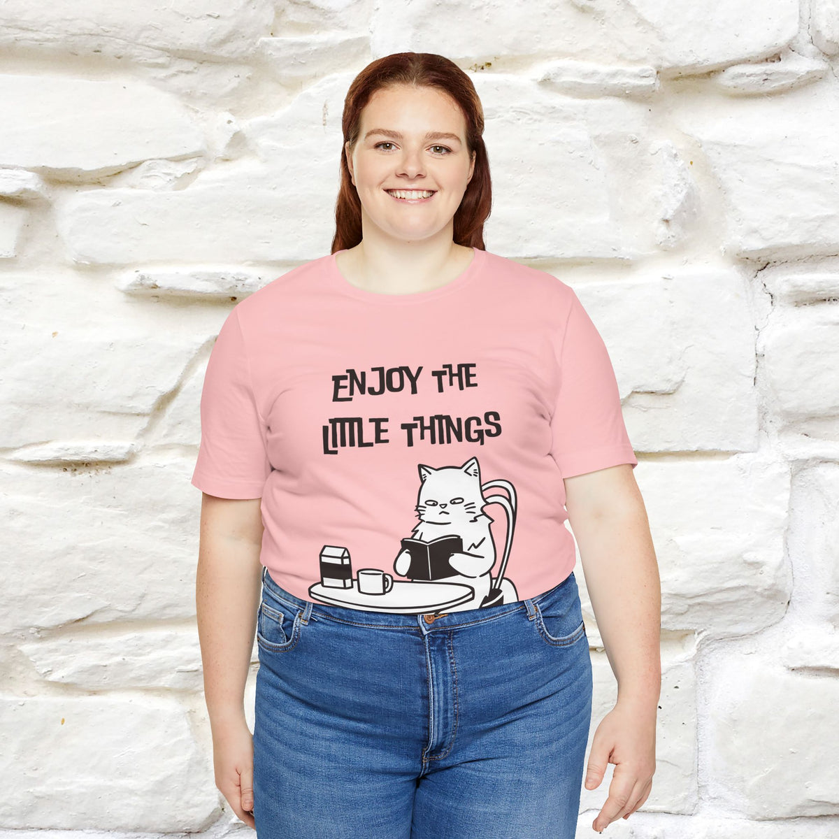 "Enjoy The Little Things." Cat T-Shirt | Nunu&Miao Studio