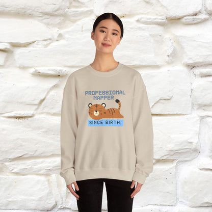 ''Professional Napper Since Birth'' |Cat Sweatshirt | Nunu&Miao Studio