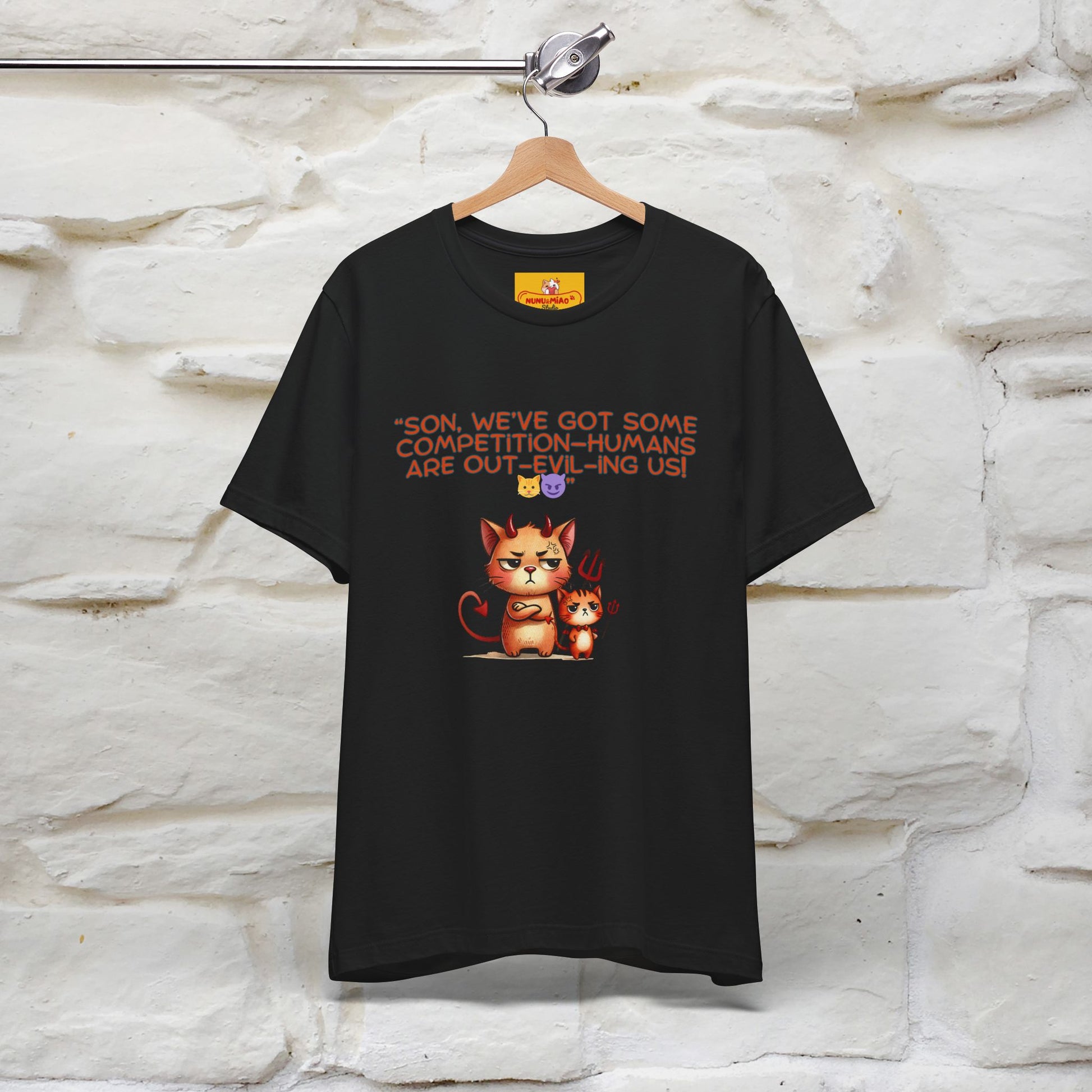 "Humans Are Out-Evil-Ing Us." Cat  T-shirt |Nunu&Miao Studio - Nunu&Miao Studio