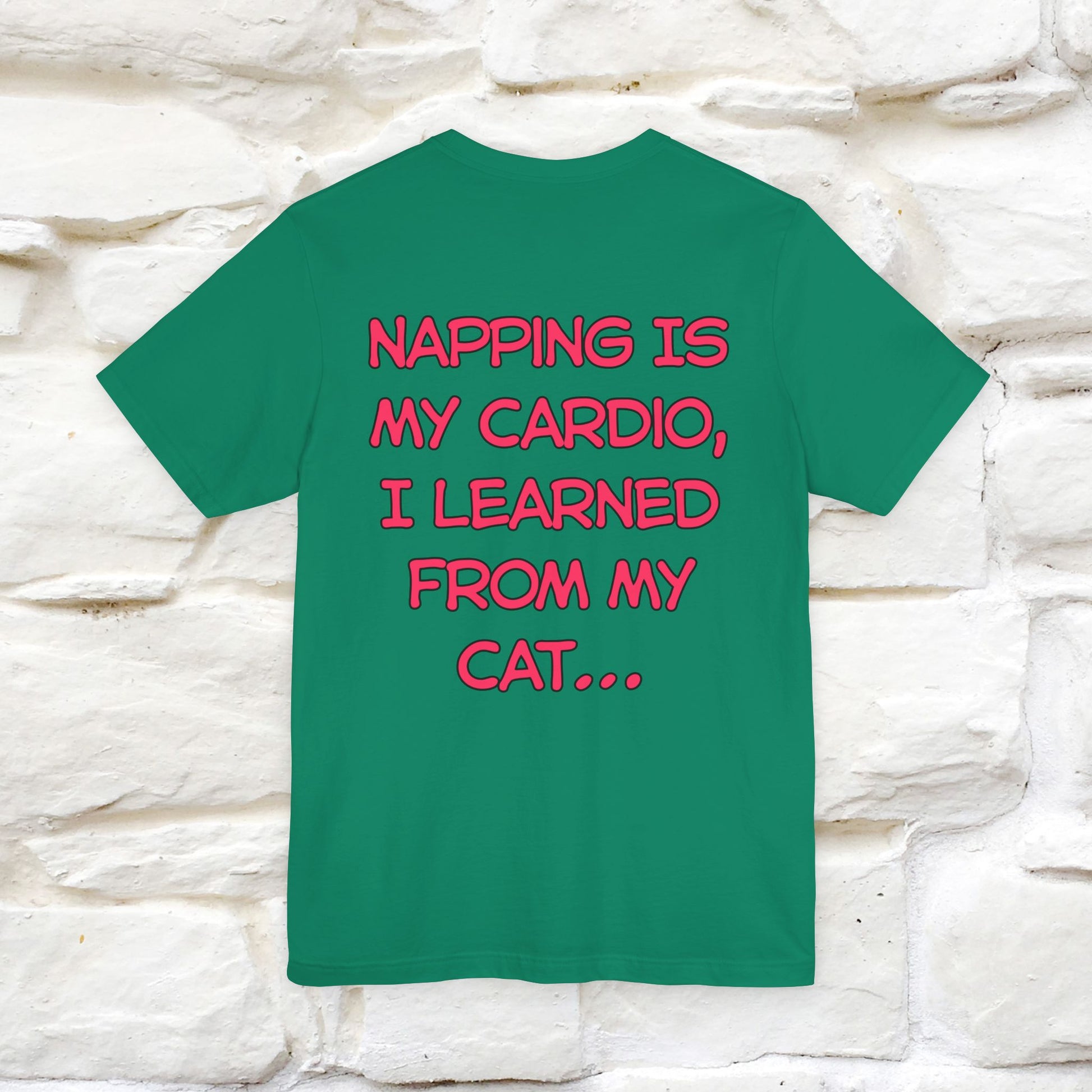 "Napping Is My Cardio, I Learned From My Cat…" Funny Cat T-shirt | Nunu&Miao Studio - Nunu&Miao Studio