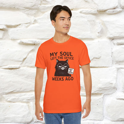 "My Soul Left The Office..." |Funny Cat T-Shirt | Nunu&Miao Studio - Nunu&Miao Studio