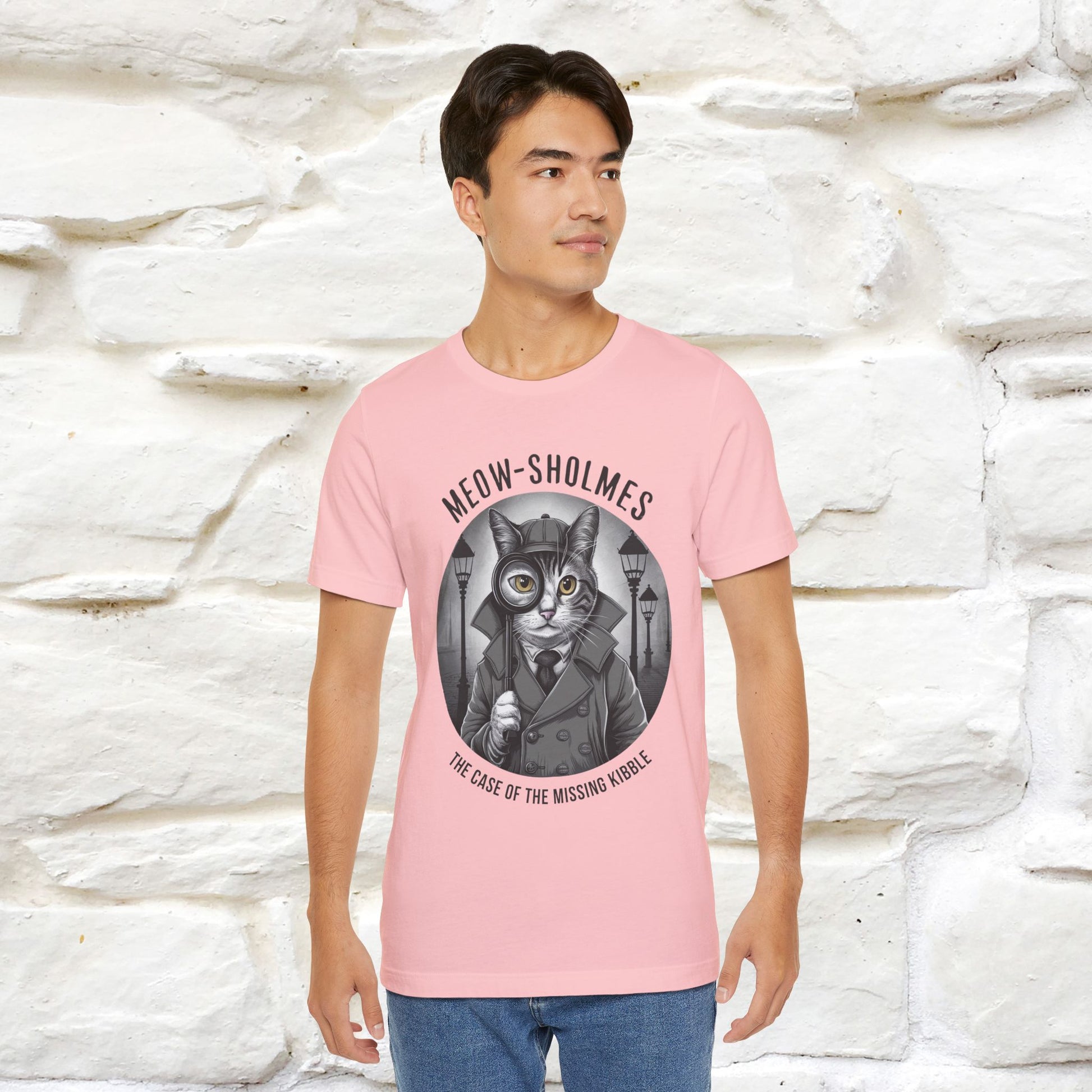 ''Meow-Sholmes: The Case of the Missing Kibble'' | Detective Cat Tee | Nunu&Miao Studio - Nunu&Miao Studio