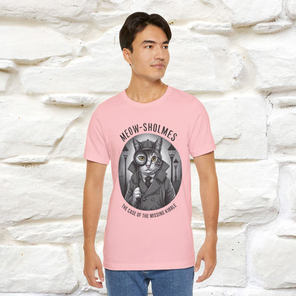 ''Meow-Sholmes: The Case of the Missing Kibble'' | Detective Cat Tee | Nunu&Miao Studio - Nunu&Miao Studio