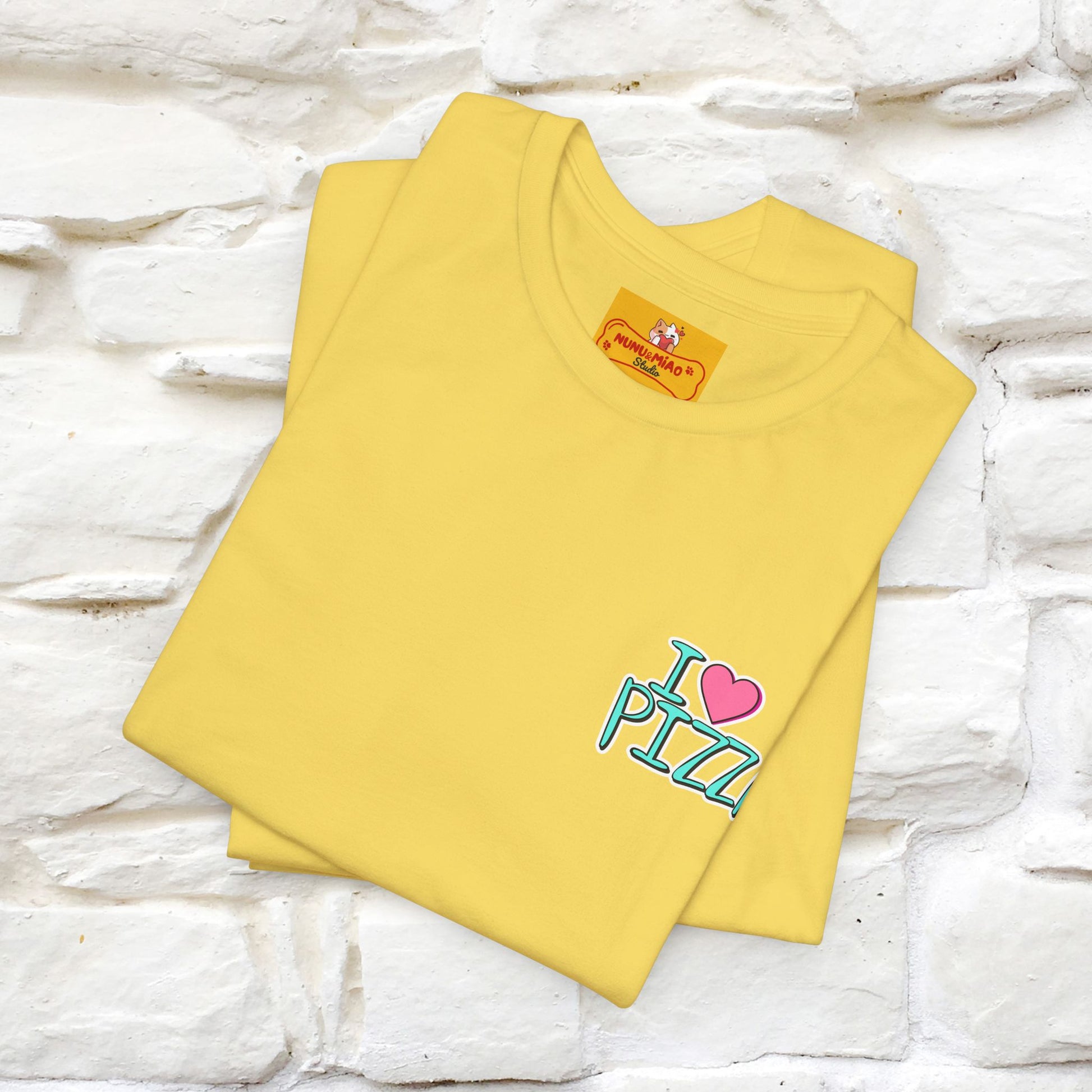 "I Love Pizza"| Cat T-shirt | Nunu&Miao Studio - Nunu&Miao Studio