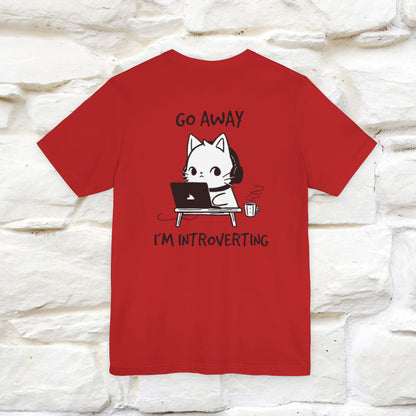 ''Go Away, I’m Introverting'' Cat T-Shirt | Nunu & Miao Studio - Nunu&Miao Studio