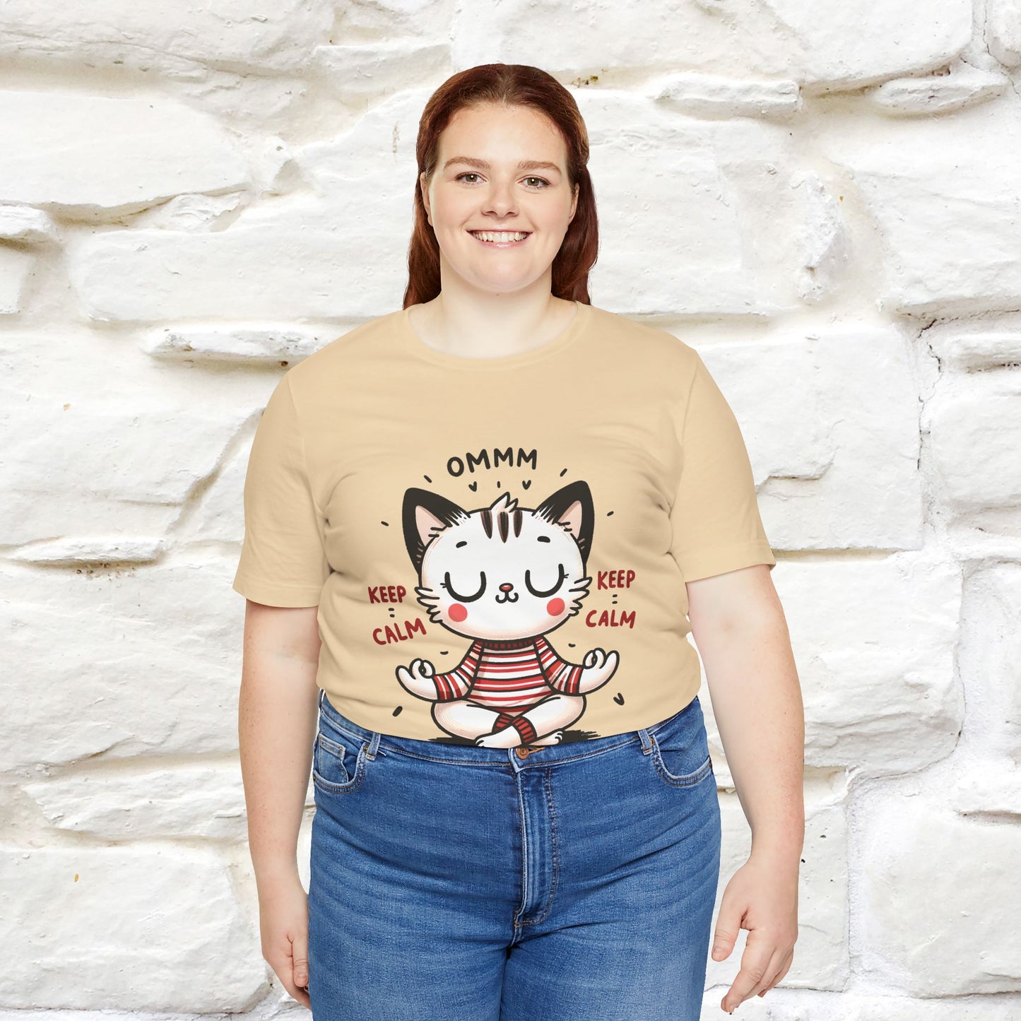 Ommm, Keep Calm | Relaxed Cat Shirt for Men & Women | 100% Cotton* - Nunu&Miao Studio