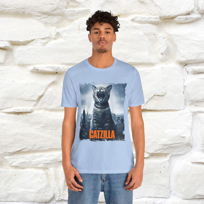 Catzilla T-Shirt | Fun Monster Cat Tee for Men & Women | 100% Cotton - Nunu&Miao Studio