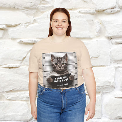 ''I Tore The Toilet Paper'' | Funny Cat T-Shirt | Nunu&Miao Studio - Nunu&Miao Studio