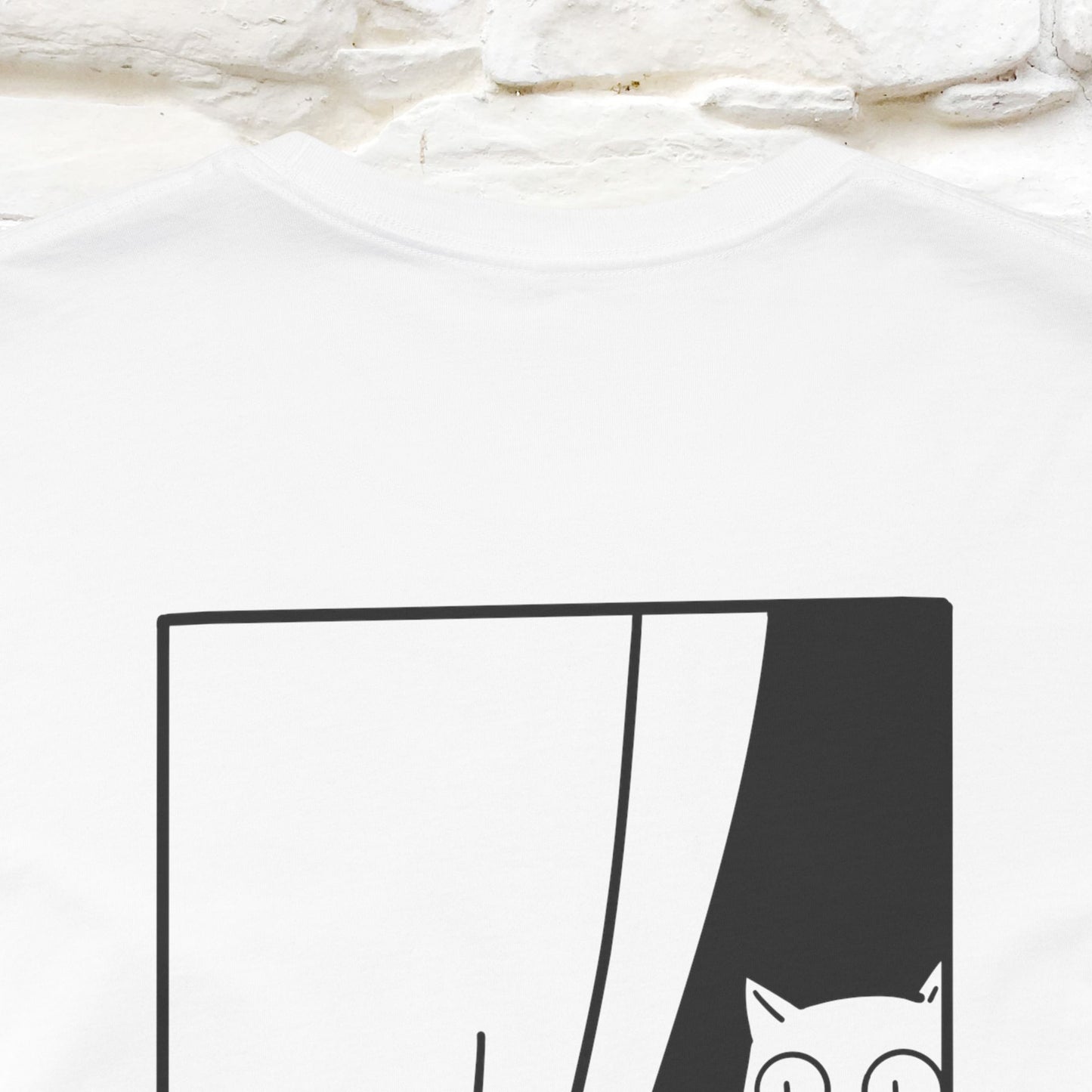 “Don’t trust atoms… they make up everything.” |  Cat T-Shirt | Front & Back Design | Nunu&Miao Studio