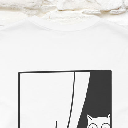 “Don’t trust atoms… they make up everything.” |  Cat T-Shirt | Front & Back Design | Nunu&Miao Studio