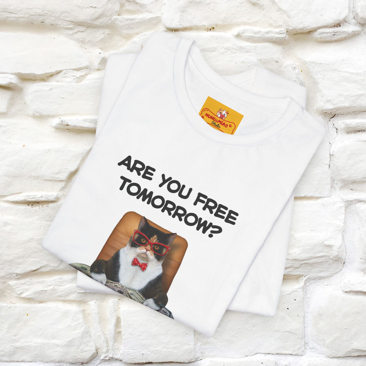 “Are You Fee Tomorrow?” | Cat T-Shirt | Nunu&Miao Studio